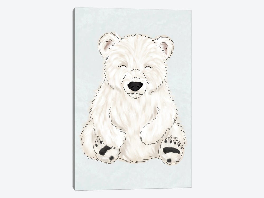 Baby Polar Bear by Katie Bryant 1-piece Canvas Art