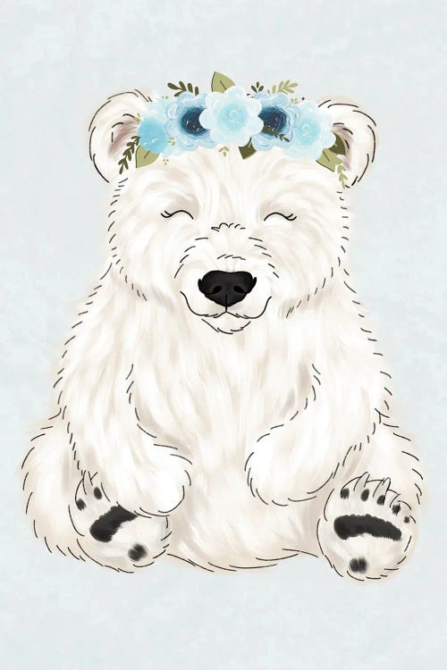 Floral Crown Polar Bear