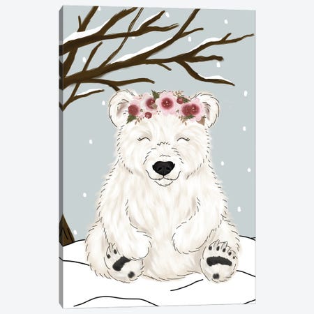 Winter Polar Bear Canvas Print #KBY26} by Katie Bryant Canvas Print