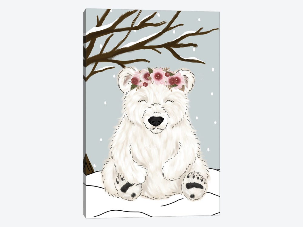 Winter Polar Bear by Katie Bryant 1-piece Art Print