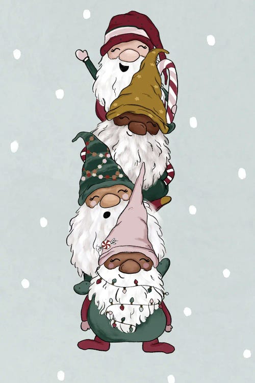 Christmas Gnomes by Katie Bryant wall art