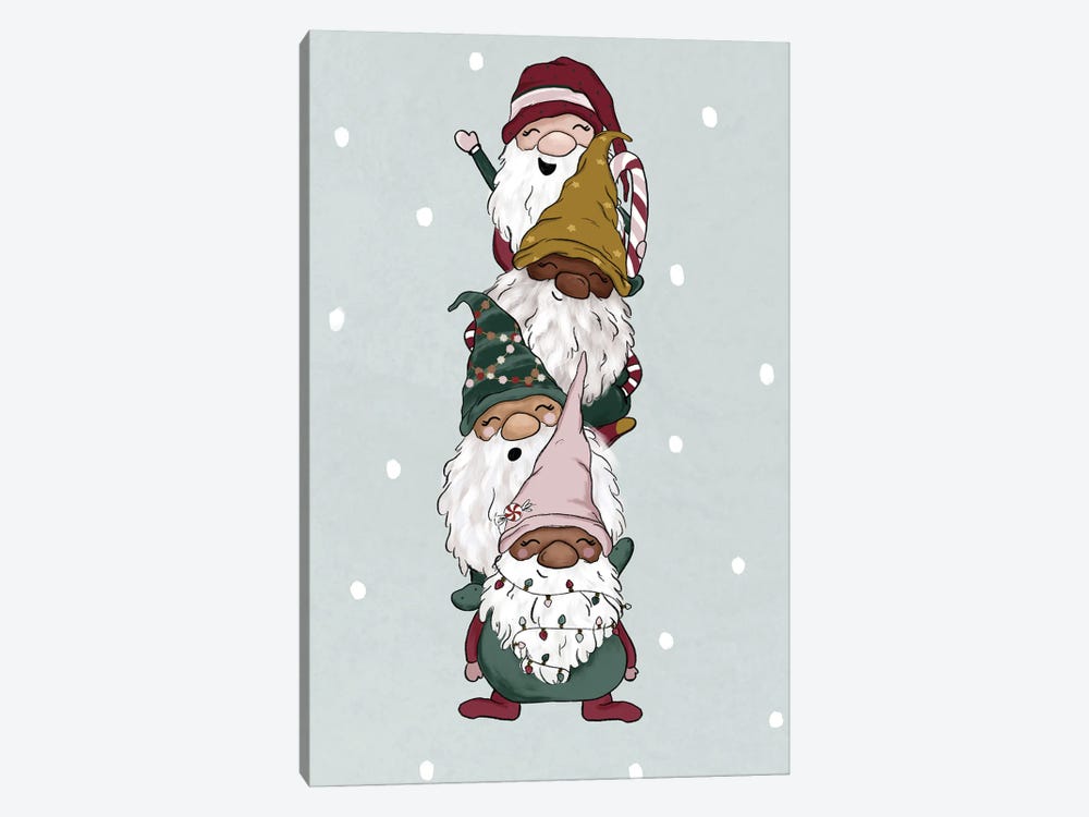 Christmas Gnomes by Katie Bryant 1-piece Canvas Art Print