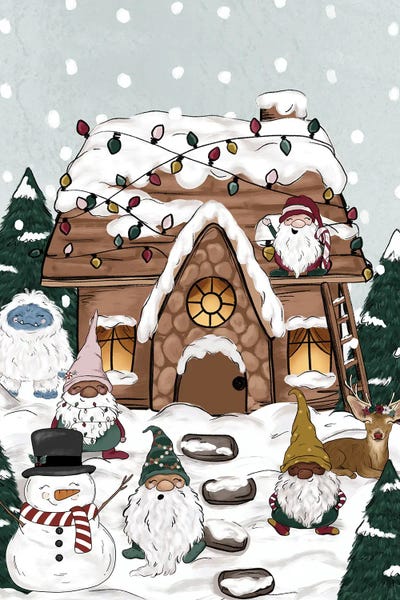 Gnomes: Christmas Cottage by Katie Bryant
