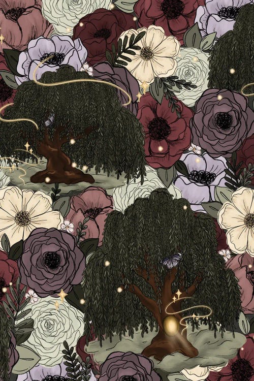 Whimsical Willow Florals by Katie Bryant wall art