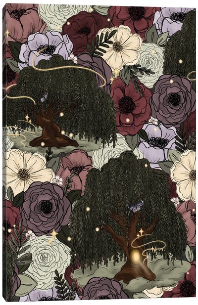 Whimsical Willow Florals Canvas Art Print - Katie Bryant