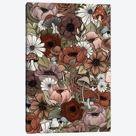 Forest Florals Canvas Print #KBY49} by Katie Bryant Canvas Wall Art