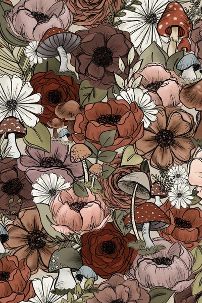 Floral & Botanical Patterns: Forest Florals by Katie Bryant