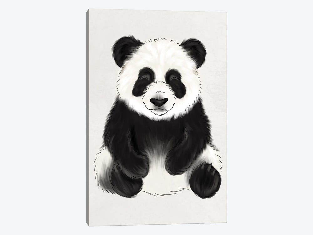 Baby Panda by Katie Bryant 1-piece Canvas Wall Art