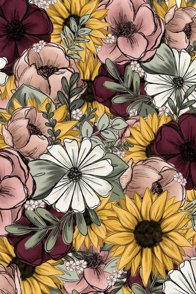 Floral & Botanical Patterns: Floral Mix by Katie Bryant