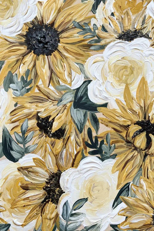 Sunflower Florals by Katie Bryant wall art