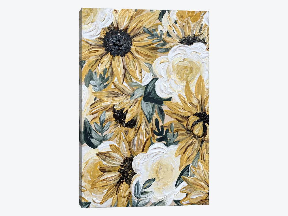 Sunflower Florals by Katie Bryant 1-piece Canvas Wall Art