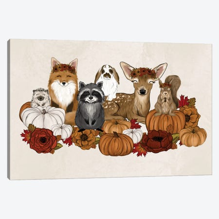 Fall Babies Canvas Print #KBY54} by Katie Bryant Canvas Wall Art