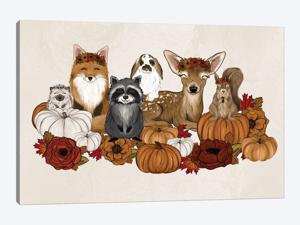 Fall Babies by Katie Bryant 1-piece Canvas Wall Art