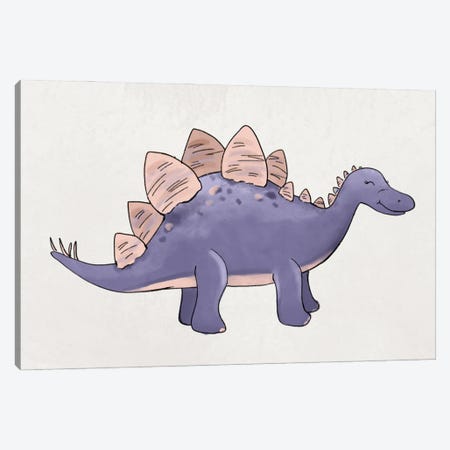 Stegosaurus Canvas Print #KBY61} by Katie Bryant Canvas Artwork