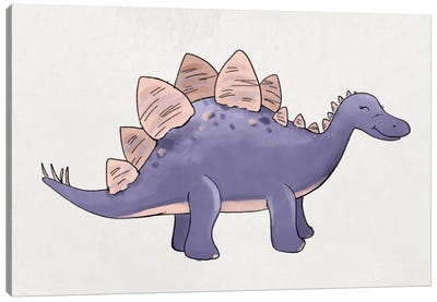 Stegosaurus Canvas Art Print - Katie Bryant