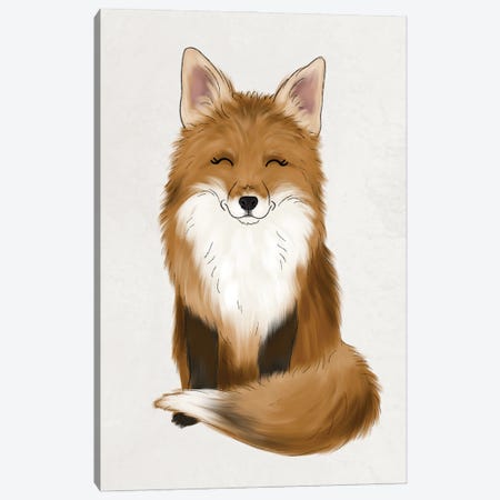 Baby Fox Canvas Print #KBY65} by Katie Bryant Canvas Art Print