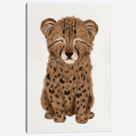 Baby Cheetah Canvas Print #KBY70} by Katie Bryant Canvas Print