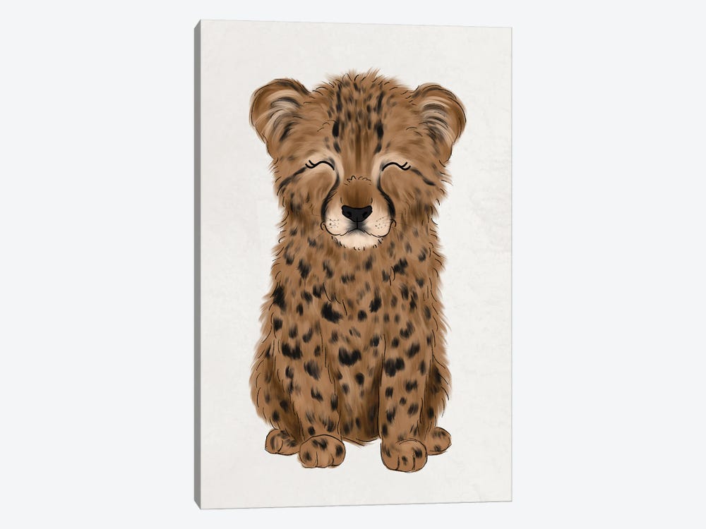 Baby Cheetah by Katie Bryant 1-piece Canvas Wall Art