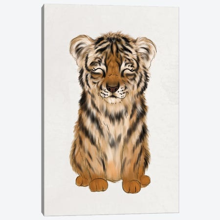 Baby Tiger Canvas Print #KBY72} by Katie Bryant Art Print