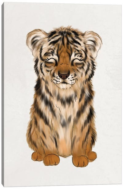 Baby Tiger Canvas Art Print - Katie Bryant