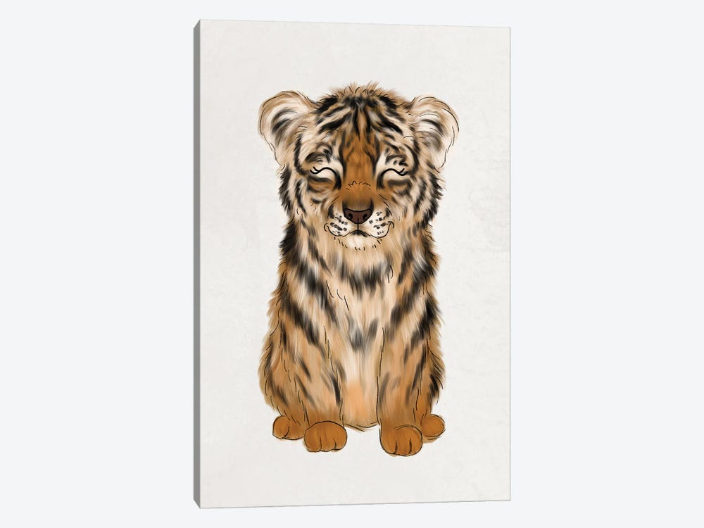 Baby Tiger by Katie Bryant 1-piece Canvas Artwork