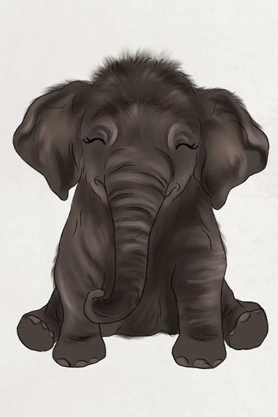Baby Elephant by Katie Bryant canvas print