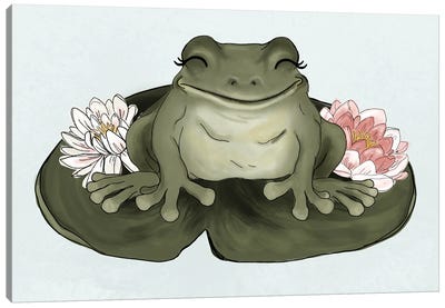 Little Frog Canvas Art Print - Katie Bryant