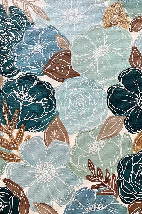 Blue Florals