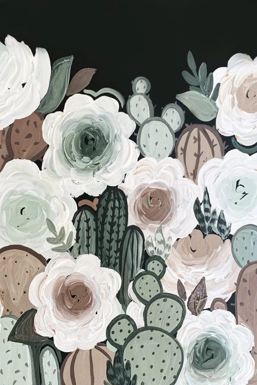 Muted Cactus Florals