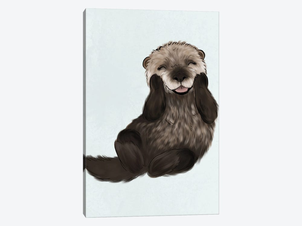 Baby Otter by Katie Bryant 1-piece Canvas Artwork