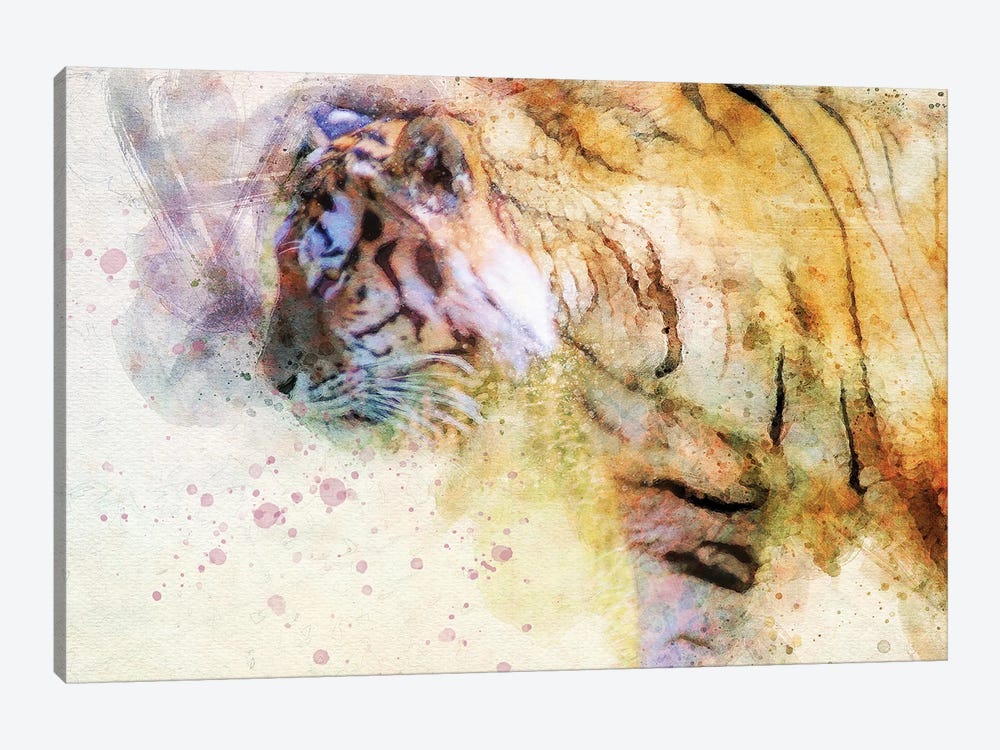 Prowling Tiger by Kevin Clifford 1-piece Canvas Artwork