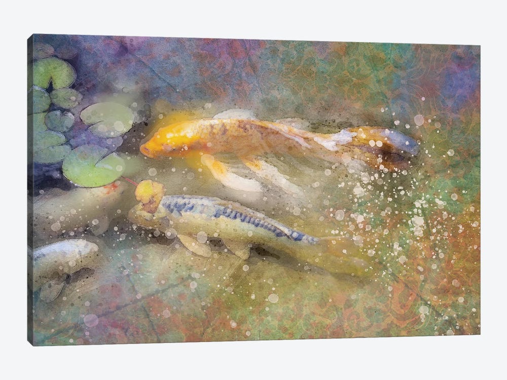 Splashy Koi by Kevin Clifford 1-piece Art Print