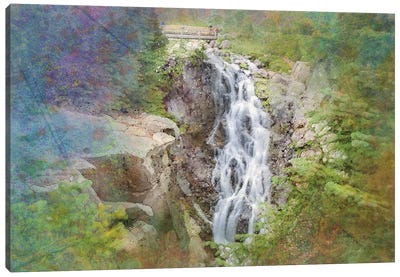 Zen Waterfall Canvas Art Print - Kevin Clifford