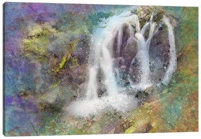 Splashy Waterfallss Canvas Art Print - Kevin Clifford