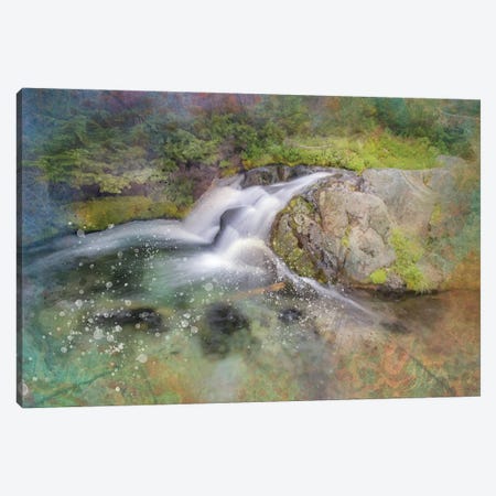Calming Waterfall III Canvas Print #KCF47} by Kevin Clifford Art Print
