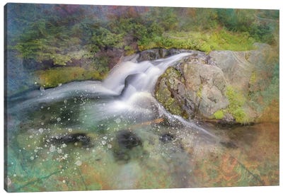 Calming Waterfall III Canvas Art Print - Kevin Clifford