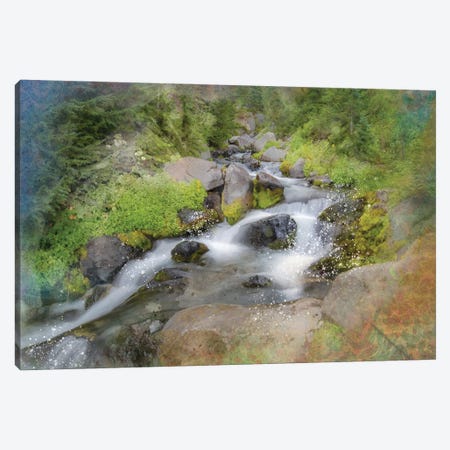 Calming Waterfall IV Canvas Print #KCF48} by Kevin Clifford Canvas Artwork