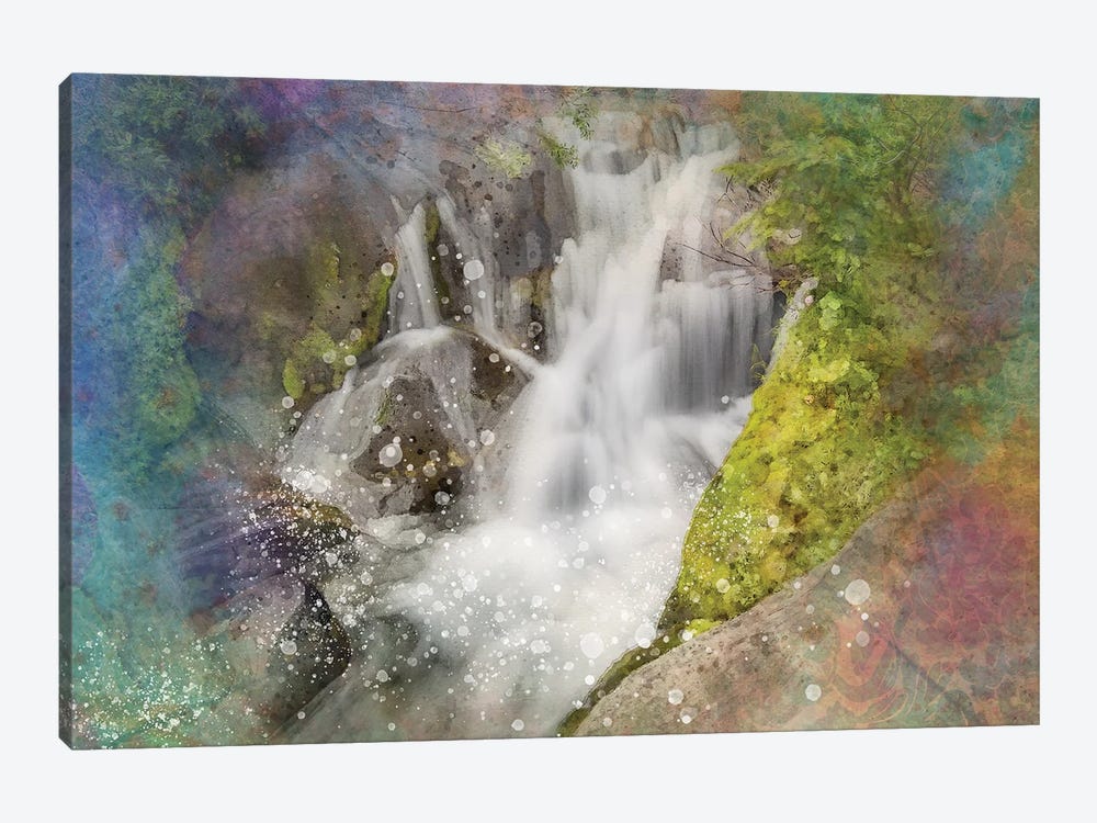 Calming Waterfall V by Kevin Clifford 1-piece Canvas Print