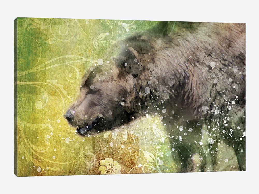 Splashy Bear by Kevin Clifford 1-piece Art Print