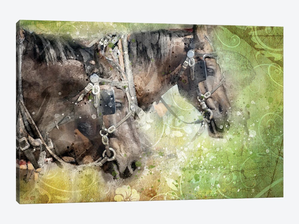 Horses by Kevin Clifford 1-piece Canvas Art