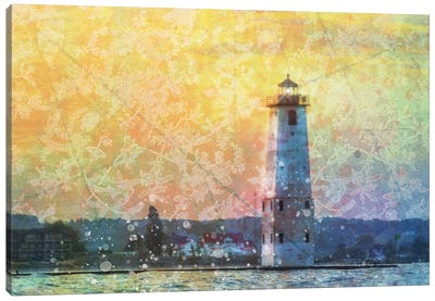 Frankfort Sunset Canvas Art Print - Kevin Clifford