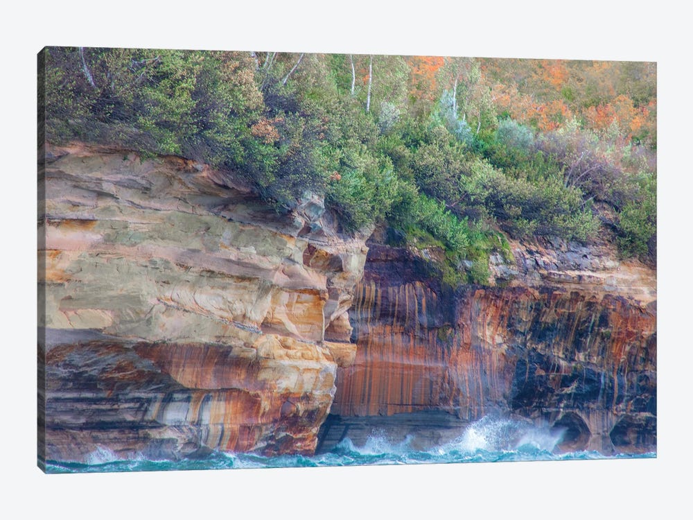 Splashy Cliffs by Kevin Clifford 1-piece Canvas Artwork