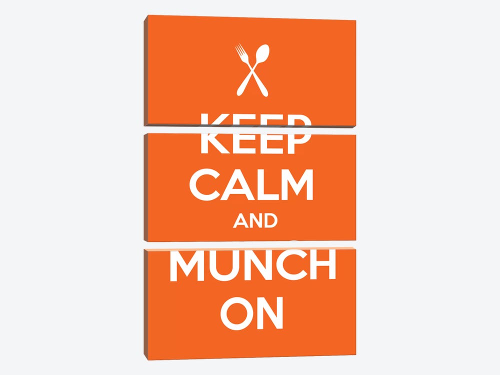Keep Calm & Munch On by Unknown Artist 3-piece Art Print