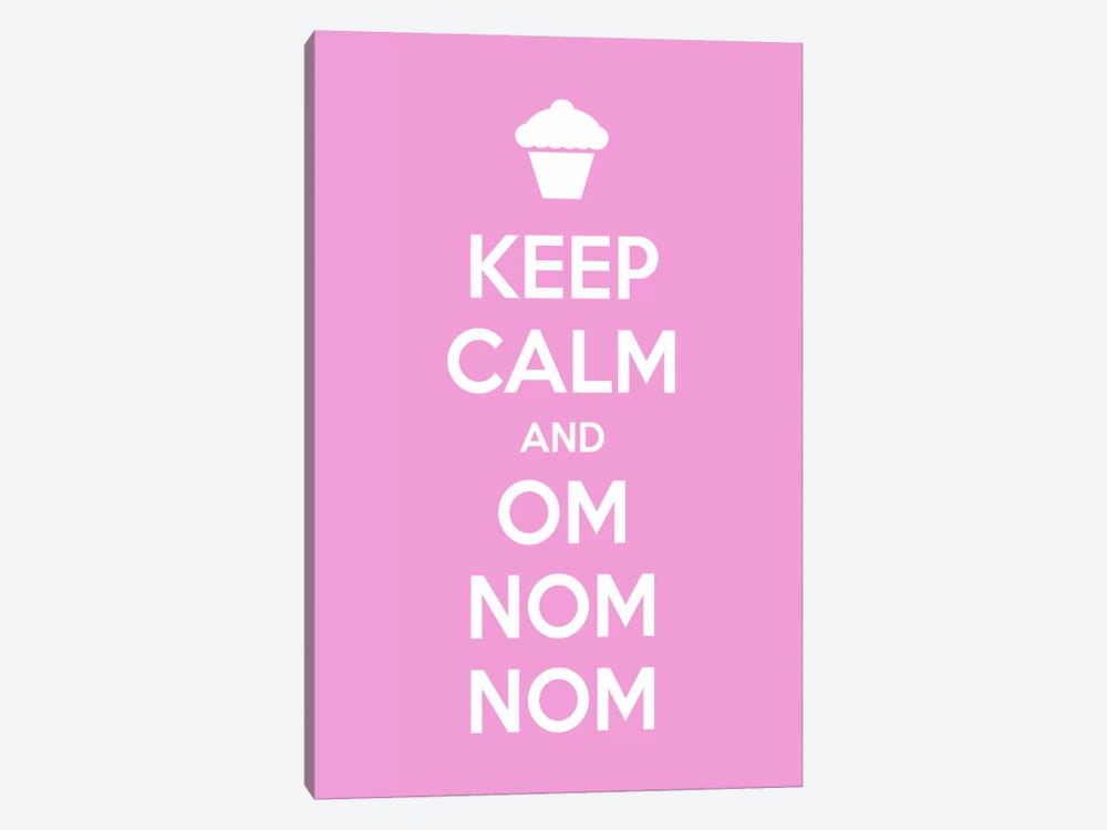 Keep Calm & Om Nom Nom by 5by5collective 1-piece Canvas Artwork