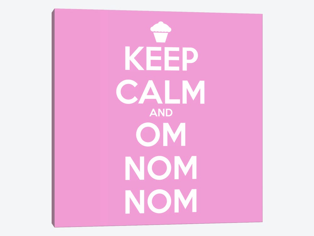 Keep Calm & Om Nom Nom II by 5by5collective 1-piece Canvas Print