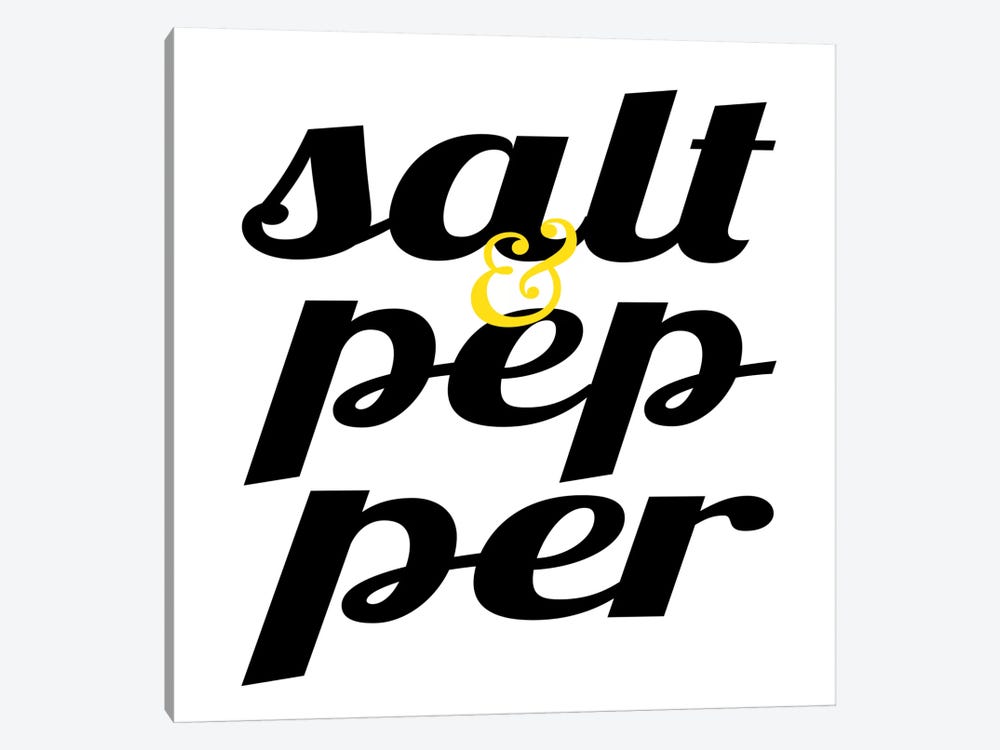 Salt & Pepper by 5by5collective 1-piece Canvas Art