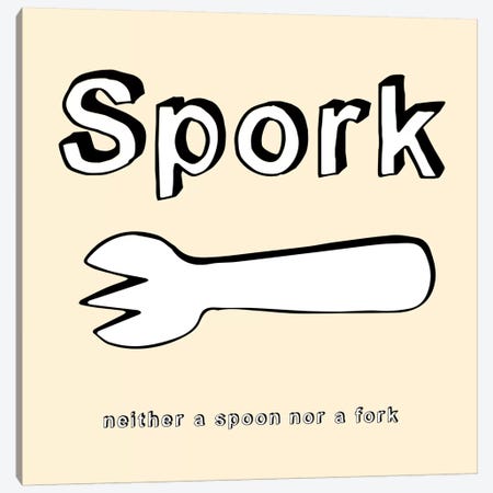 Spork (Neither a Spoon nor a Fork) Canvas Print #KCH19} by Unknown Artist Canvas Print