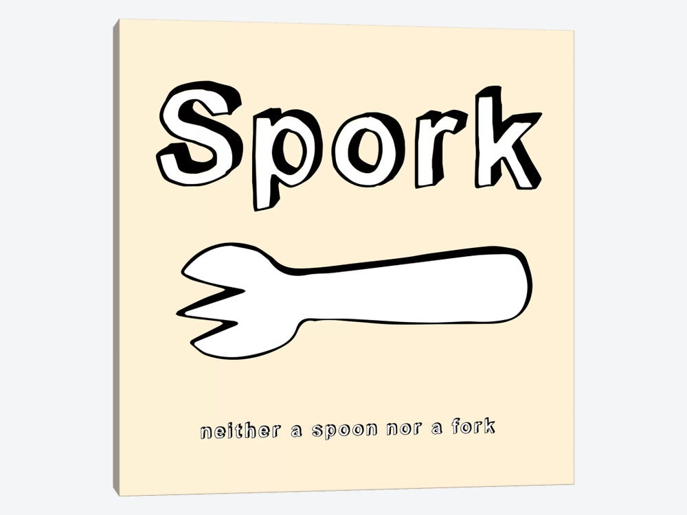 Spork (Neither a Spoon nor a Fork) by 5by5collective 1-piece Art Print