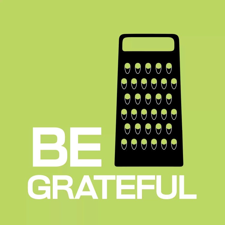 Be Greatful by 5by5collective wall art