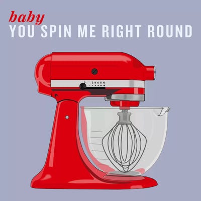 Baby You Spin Me Right Round II by 5by5collective canvas print